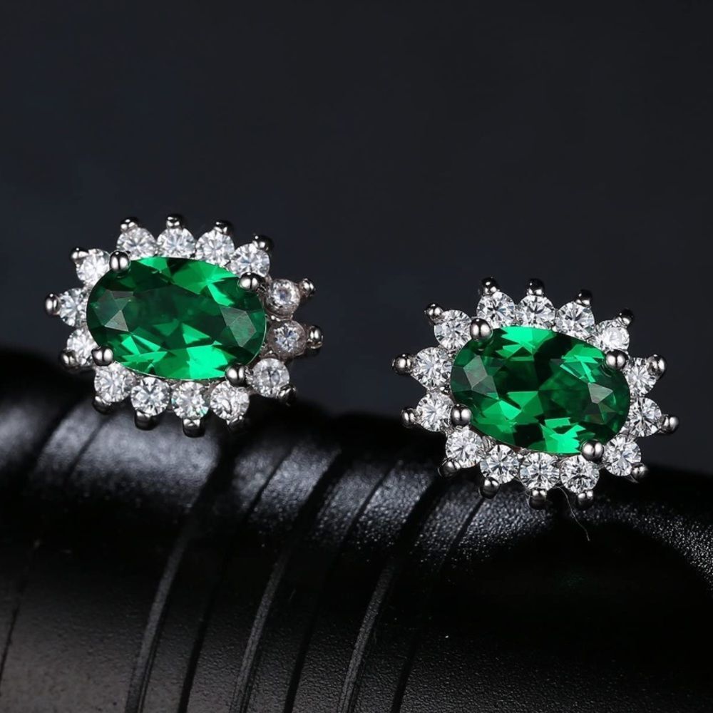 Princess Diana/Kate Middleton Gemstone/Birthstone stud earrings
